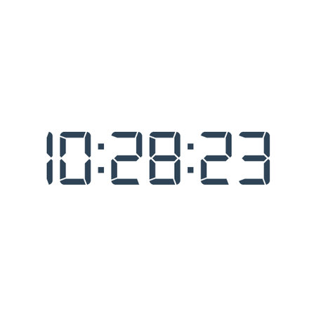 Digital, clock, led icon vector image. Can also be used for home electronics and appliances....