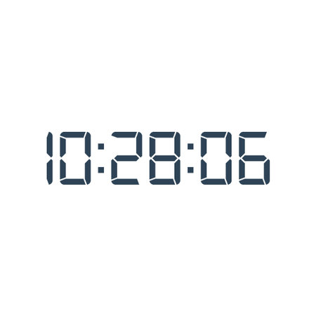 Digital, clock, led icon vector image. Can also be used for home electronics and appliances....