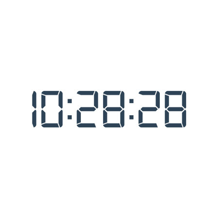 Digital, clock, led icon vector image. Can also be used for home electronics and appliances....