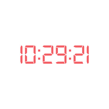 Digital, clock, led icon vector image. Can also be used for home electronics and appliances....