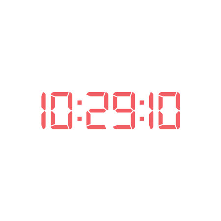 Digital, clock, led icon vector image. Can also be used for home electronics and appliances....