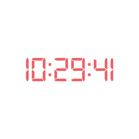 Digital, clock, led icon vector image. Can also be used for home electronics and appliances....