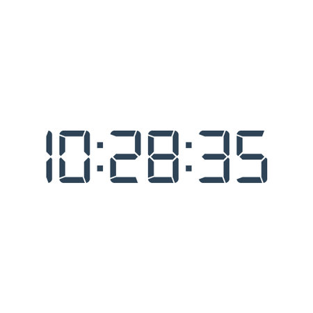 Digital, clock, led icon vector image. Can also be used for home electronics and appliances....