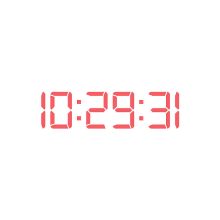 Digital, clock, led icon vector image. Can also be used for home electronics and appliances....
