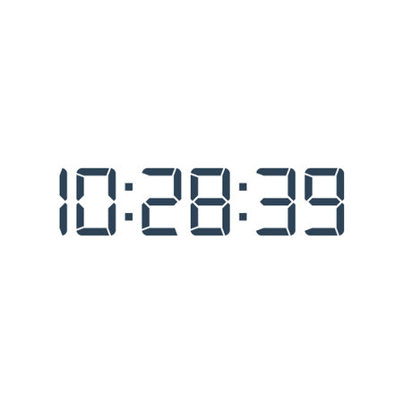 Digital, clock, led icon vector image. Can also be used for home electronics and appliances....