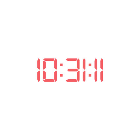 Digital, clock, led icon vector image. Can also be used for home electronics and appliances....