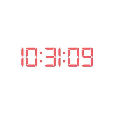 Digital, clock, led icon vector image. Can also be used for home electronics and appliances....