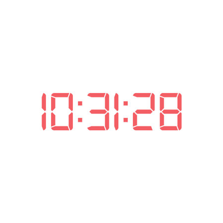 Digital, clock, led icon vector image. Can also be used for home electronics and appliances....