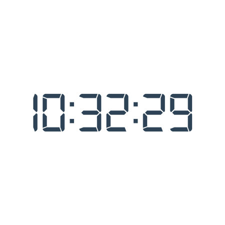 Digital, clock, led icon vector image. Can also be used for home electronics and appliances....