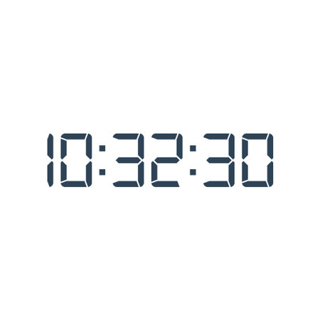 Digital, clock, led icon vector image. Can also be used for home electronics and appliances....