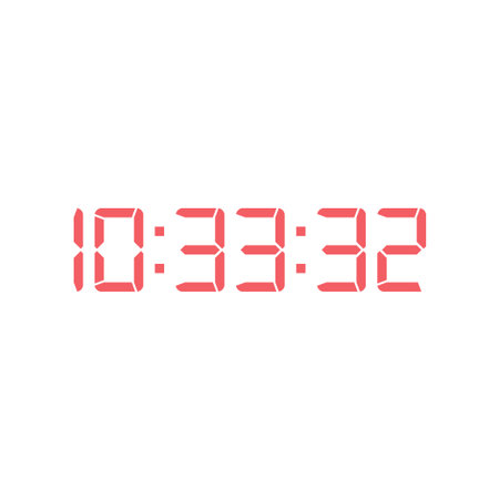 Digital, clock, led icon vector image. Can also be used for home electronics and appliances....