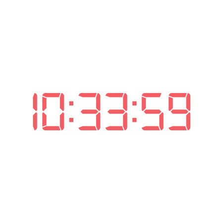 Digital, clock, led icon vector image. Can also be used for home electronics and appliances....