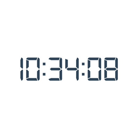 Digital clock icon vector design template