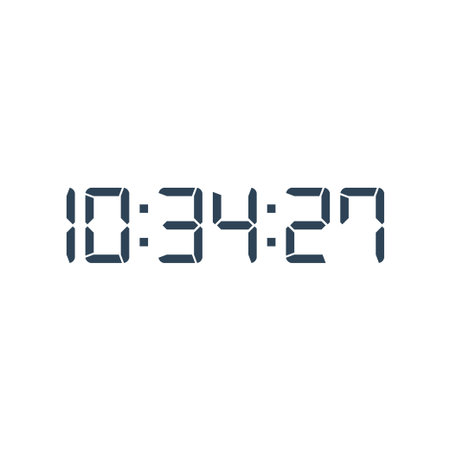 Digital clock icon vector design template