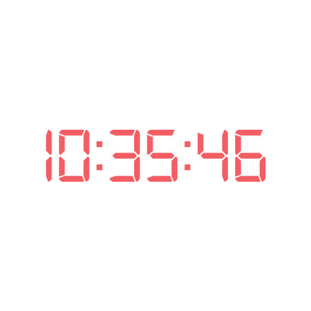 Digital clock icon vector design template