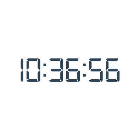 Digital clock icon vector design template