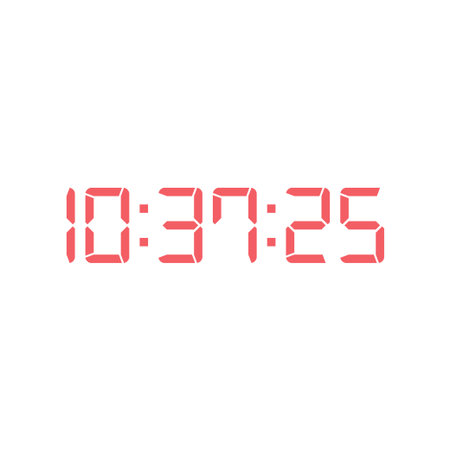 Digital clock icon vector design template