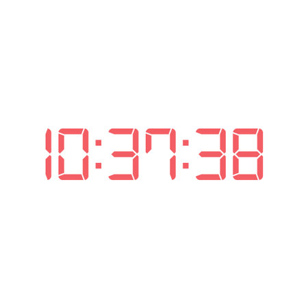 Digital clock icon vector design template