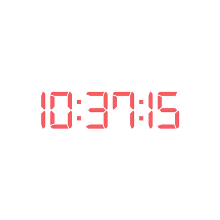 Digital clock icon vector design template