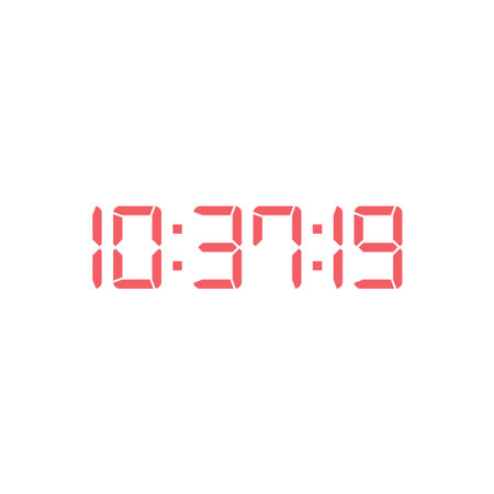 Digital clock icon vector design template