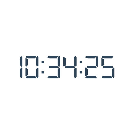 Digital clock icon vector design template