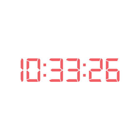 Digital, clock, led icon vector image. Can also be used for home electronics and appliances....