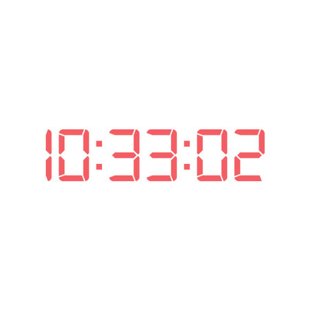 Digital, clock, led icon vector image. Can also be used for home electronics and appliances....