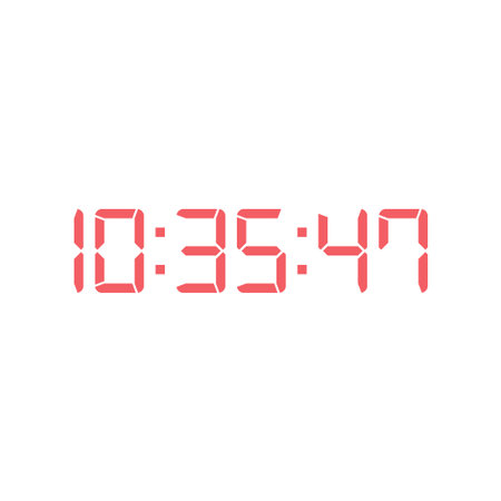 Digital clock icon vector design template