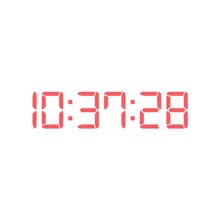 Digital clock icon vector design template