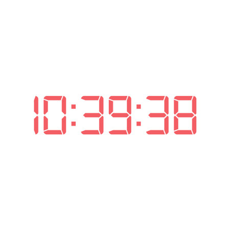 Digital clock icon vector design template