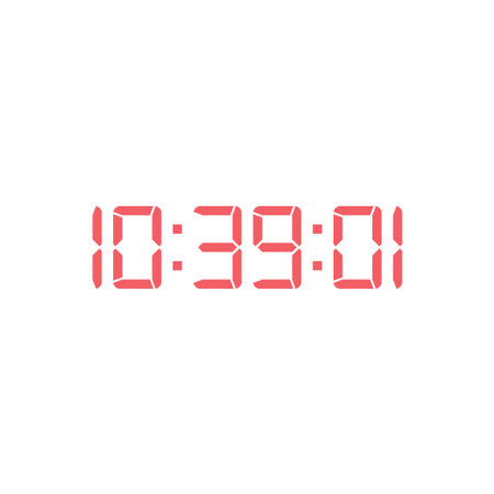 Digital clock icon vector design template