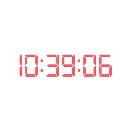 Digital clock icon vector design template