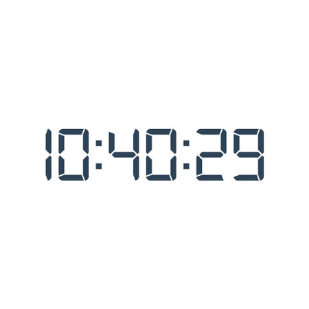 Digital clock icon vector design template