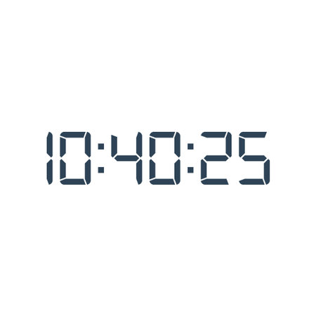 Digital clock icon vector design template