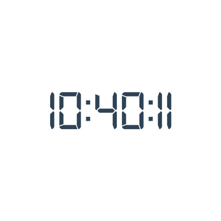 Digital clock icon vector design template