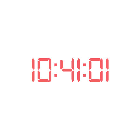 Digital clock icon vector design template