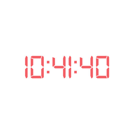 Digital clock icon vector design template