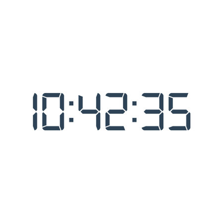Digital clock icon vector design templateのイラスト素材