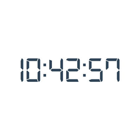 Digital clock icon vector design template