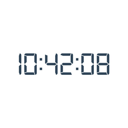 Digital clock icon vector design template