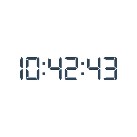 Digital clock icon vector design template