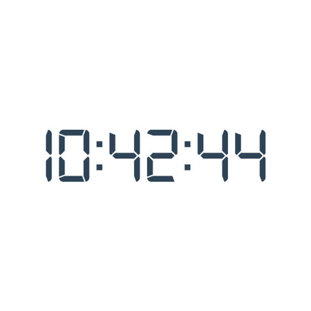 Digital clock icon vector design template