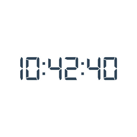 Digital clock icon vector design template