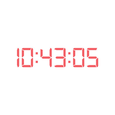 Digital clock icon vector design template