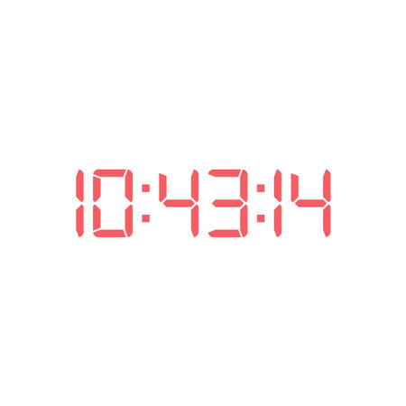 Digital clock icon vector design template
