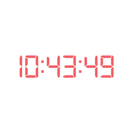 Digital clock icon vector design template
