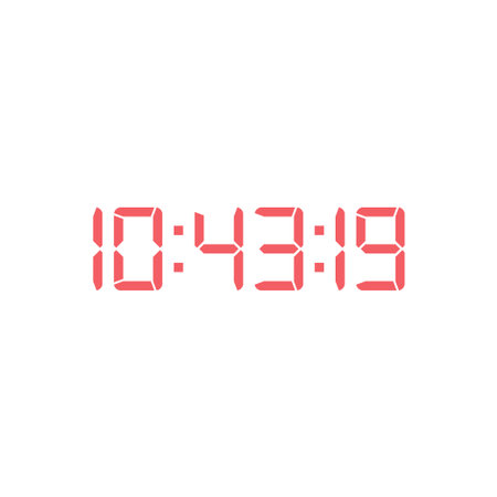 Digital clock icon vector design template