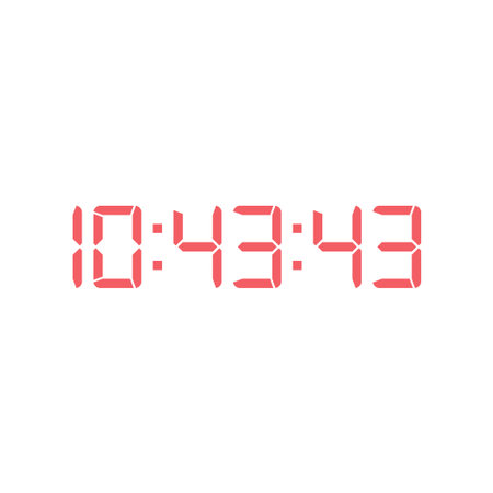Digital clock icon vector design template