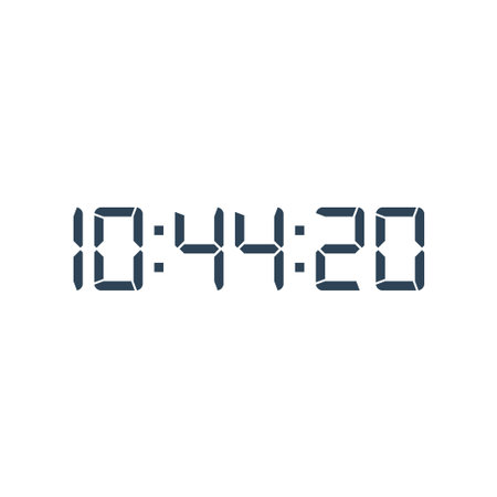 Digital clock icon vector design templateのイラスト素材