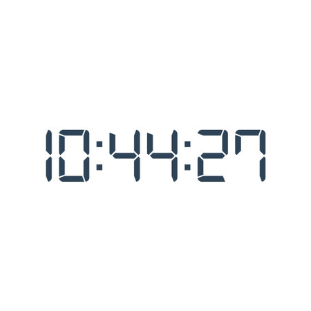 Digital clock icon vector design templateのイラスト素材